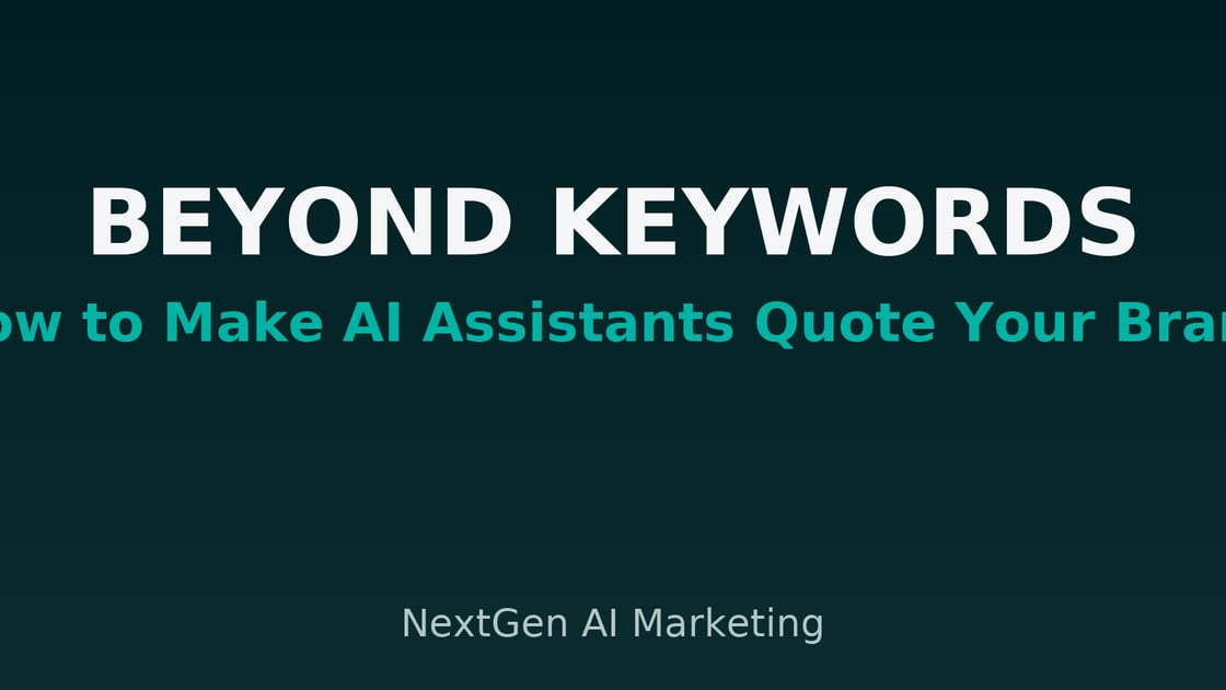 AI assistant highlighting a structured landing page that gets quoted