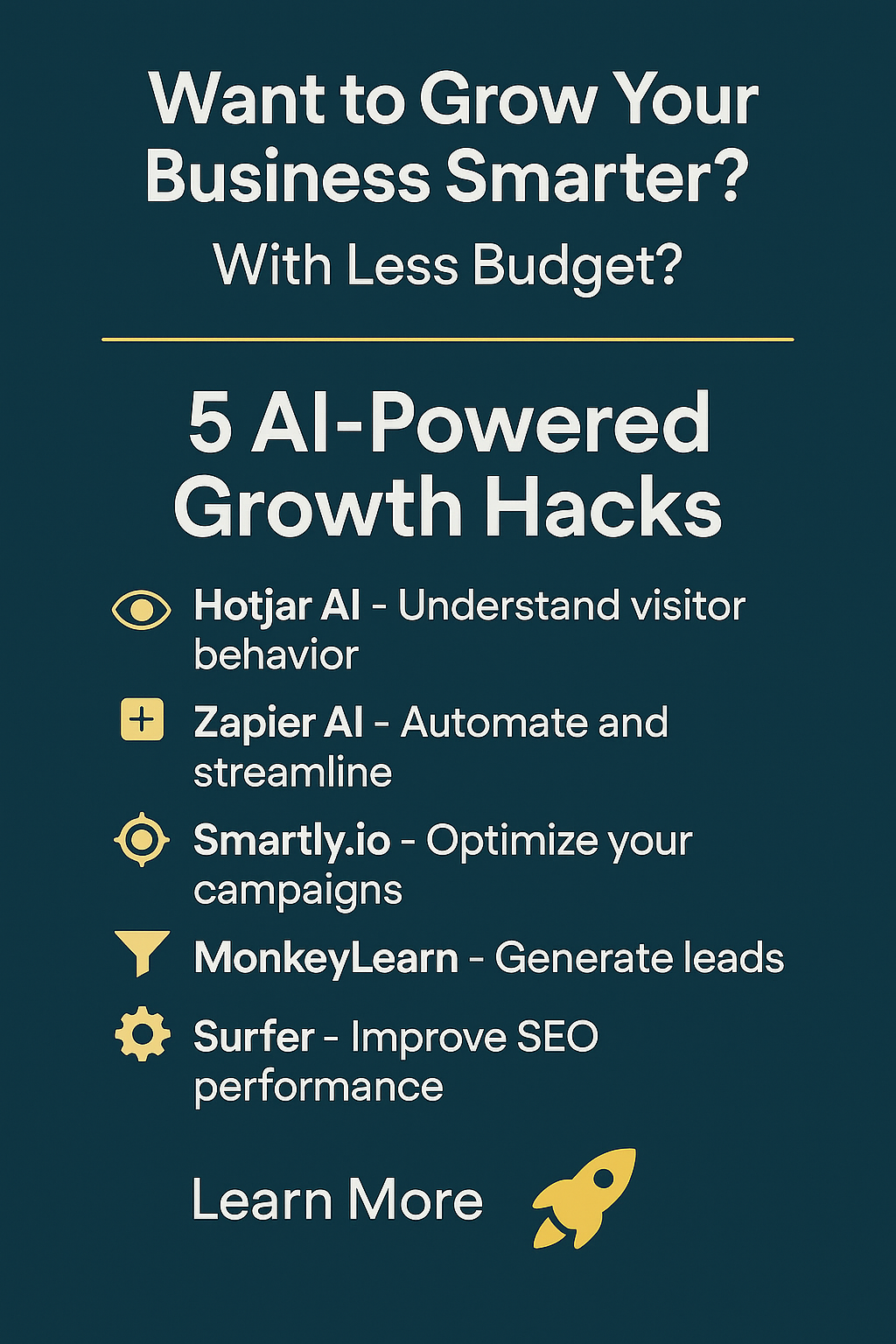 Want to grow your business smarter with less budget? Learn 5 AI-powered growth hacks to boost reach, leads, and conversions right now.